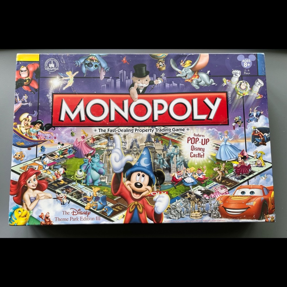 β¨ HP β¨ SEALED β¨ Monopoly Board Game: The Disney Theme Park Edition III β¨ - Picture 1 of 3